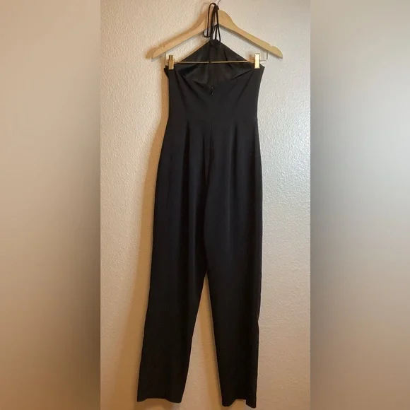 Lovers + Friends Halter Ciara Jumpsuit Black Size XXS - Picture 4 of 8